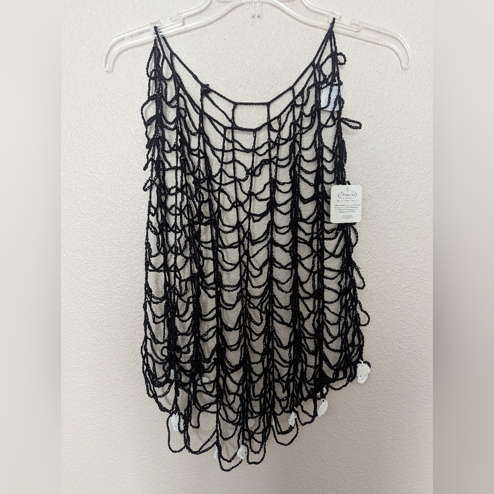 HERITAGE LACE Gothic Embroidered 36" Round Poncho